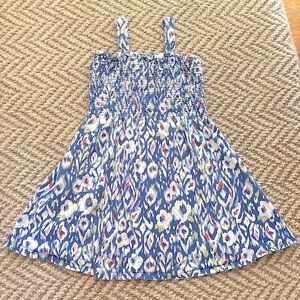 EUC OshKosh B’gosh Girls Blue Floral Print Cotton Play Dress (5T)